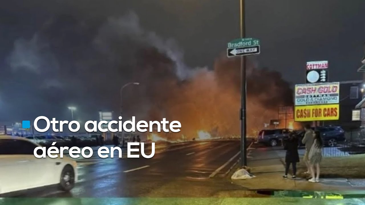 Accidente aéreo, una avioneta con seis pasajeros se desplomó en #Filadelfia, #EU