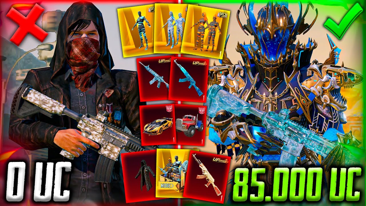 УДАЧНАЯ ПРОКАЧКА АККАУНТА на 85.000 UC В PUBG MOBILE! ВЫБИЛ ВСЁ и ДАЖЕ БОЛЬШЕ / ПРОКАЧКА ПУБГ МОБАЙЛ