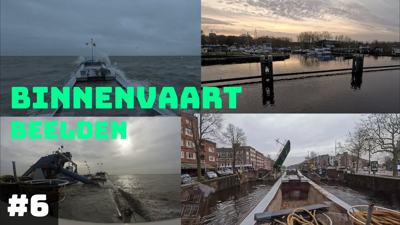 Varen door Amsterdam en op het IJsselmeer | Binnenvaart Beelden #6
