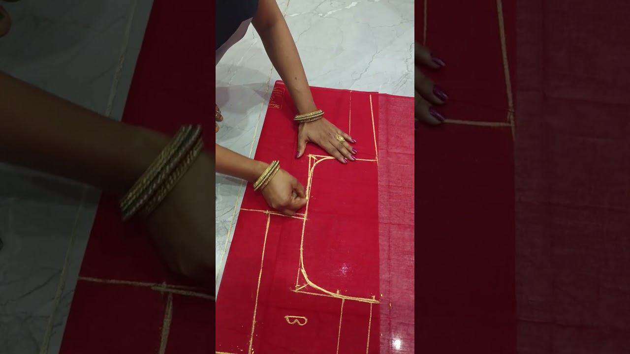 36 इंच का ब्लाउज कटिंग बहुत आसान तरीका सेसीखिए ✂️🙏👍