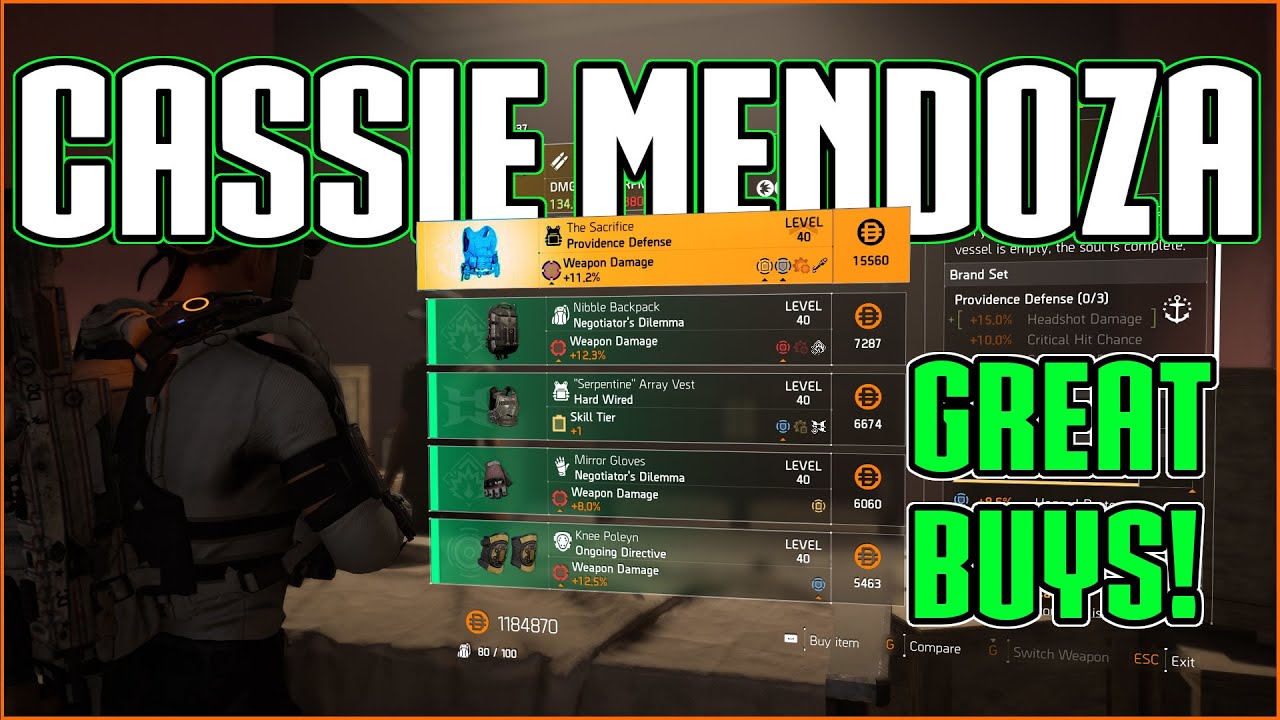 The Division 2 | Cassie Mendoza Reset | 15 July 2020