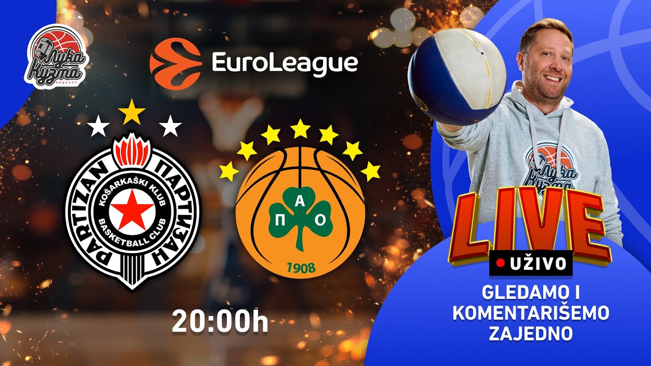 Partizan - Panatinaikos | Evroliga 2025/26 LIVE