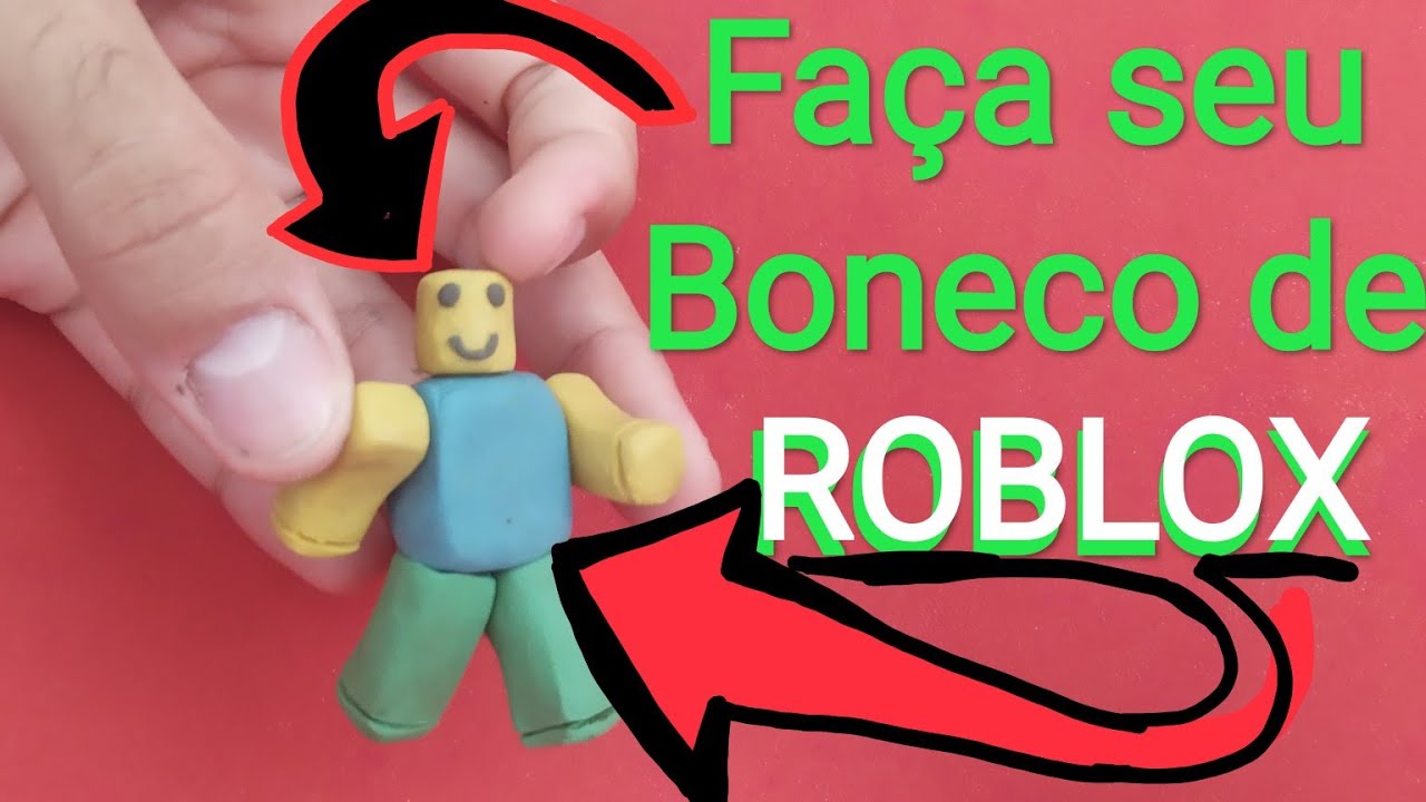 Como Fazer um Personagem de ROBLOX Com Massinha de Modelar! Passo a Passo Fácil! - Boneco do Roblox!