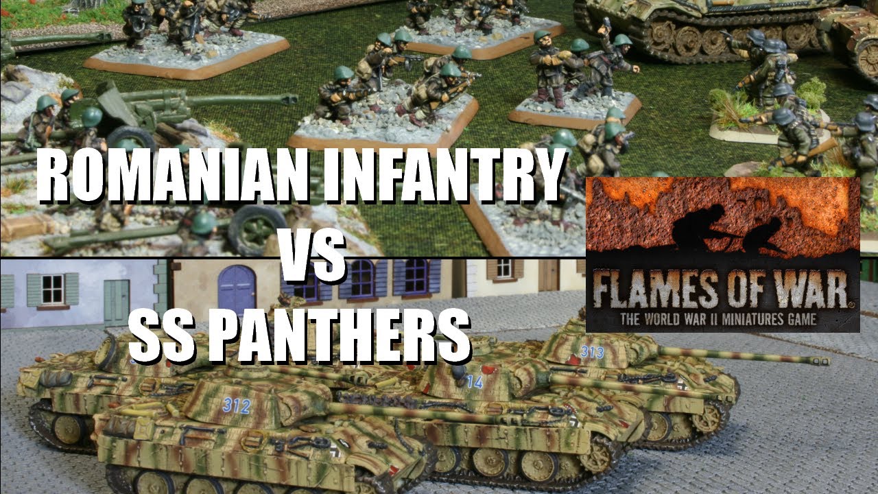Flames of War Battle Report - $$ Panthers vs Romanian Infantry