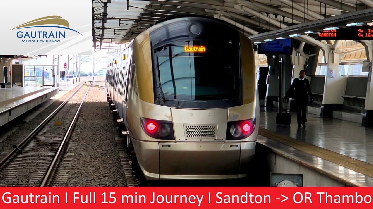 Gautrain POV | Sandton → OR Tambo International Airport | full journey 