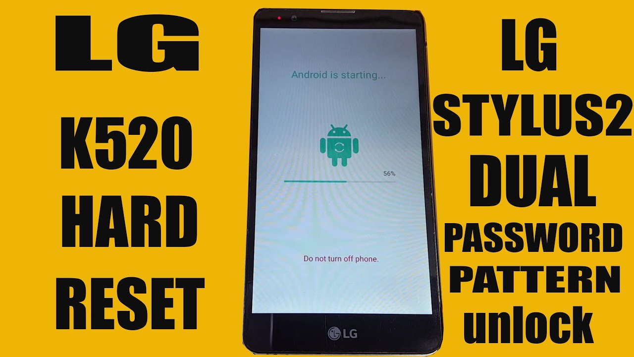 LG STYLUS2 DUAL HARD RESET