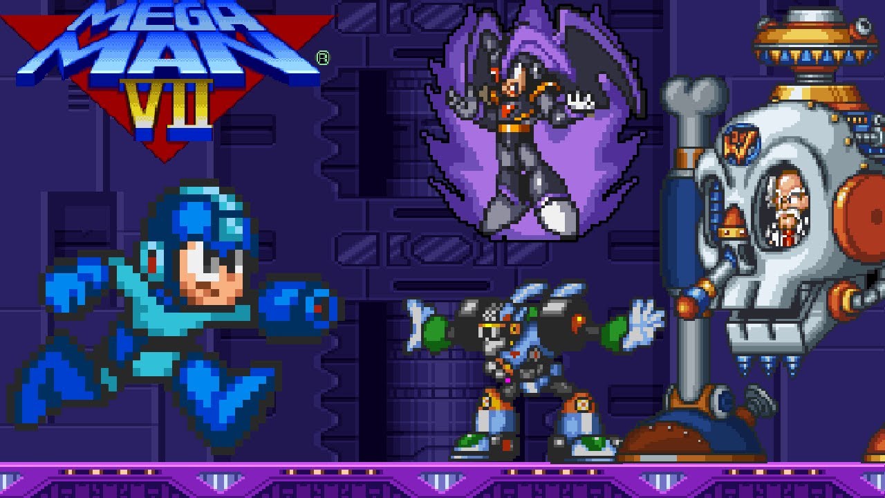 Mega Man 7 (SNES) - All Bosses [No Damage]