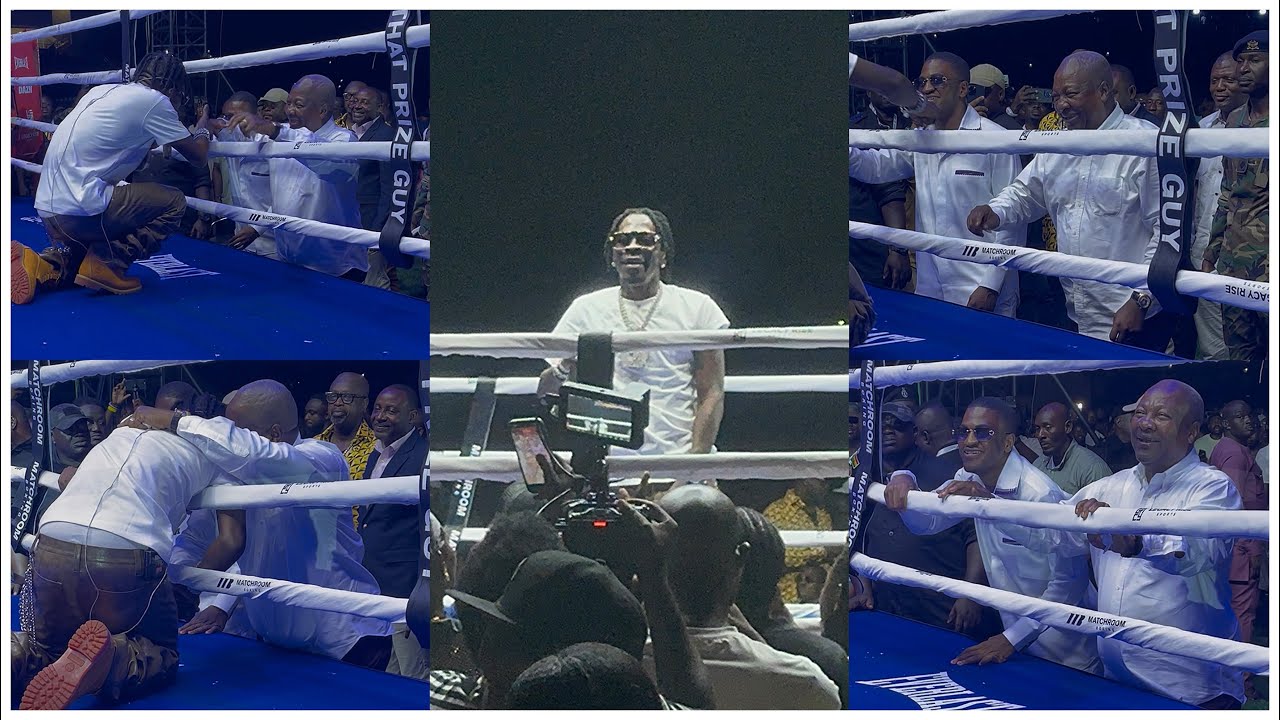 President John Mahama Sings Shatta Wale’s Song Mahama Paper “Word for Word” At Showdown Boxing Bout