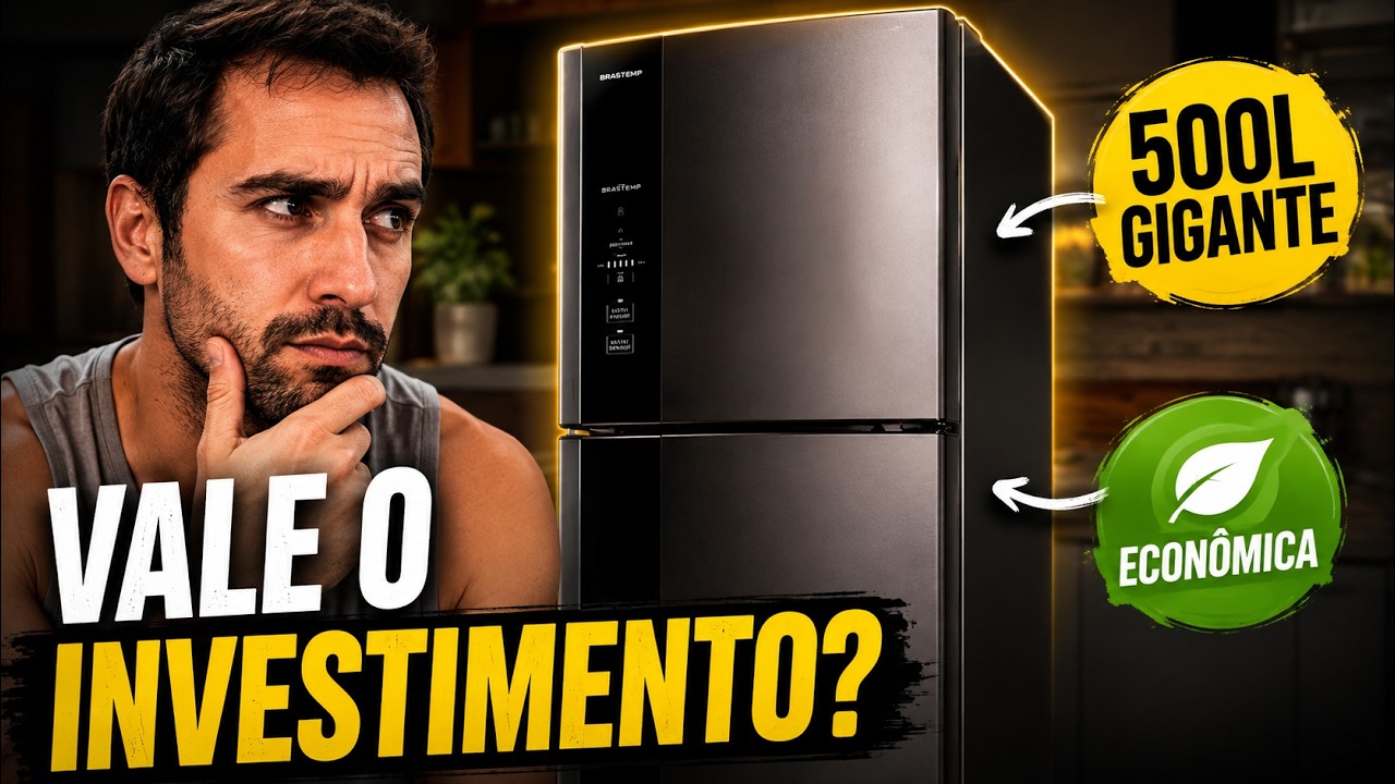 Geladeira Brastemp BRE66AK de 500 Litros é GIGANTE e ECONÔMICA