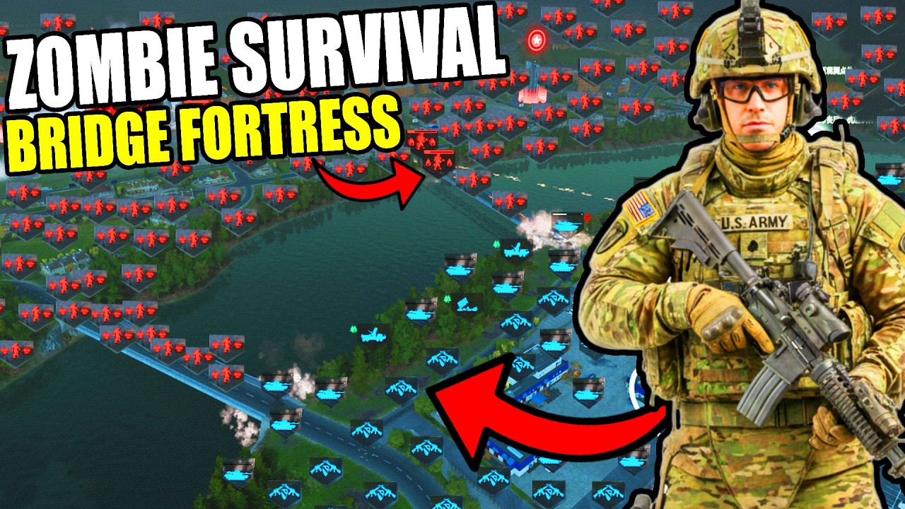 This Terrifying Zombie Survival BRIDGE FORTRESS is Impossible to Defend?!