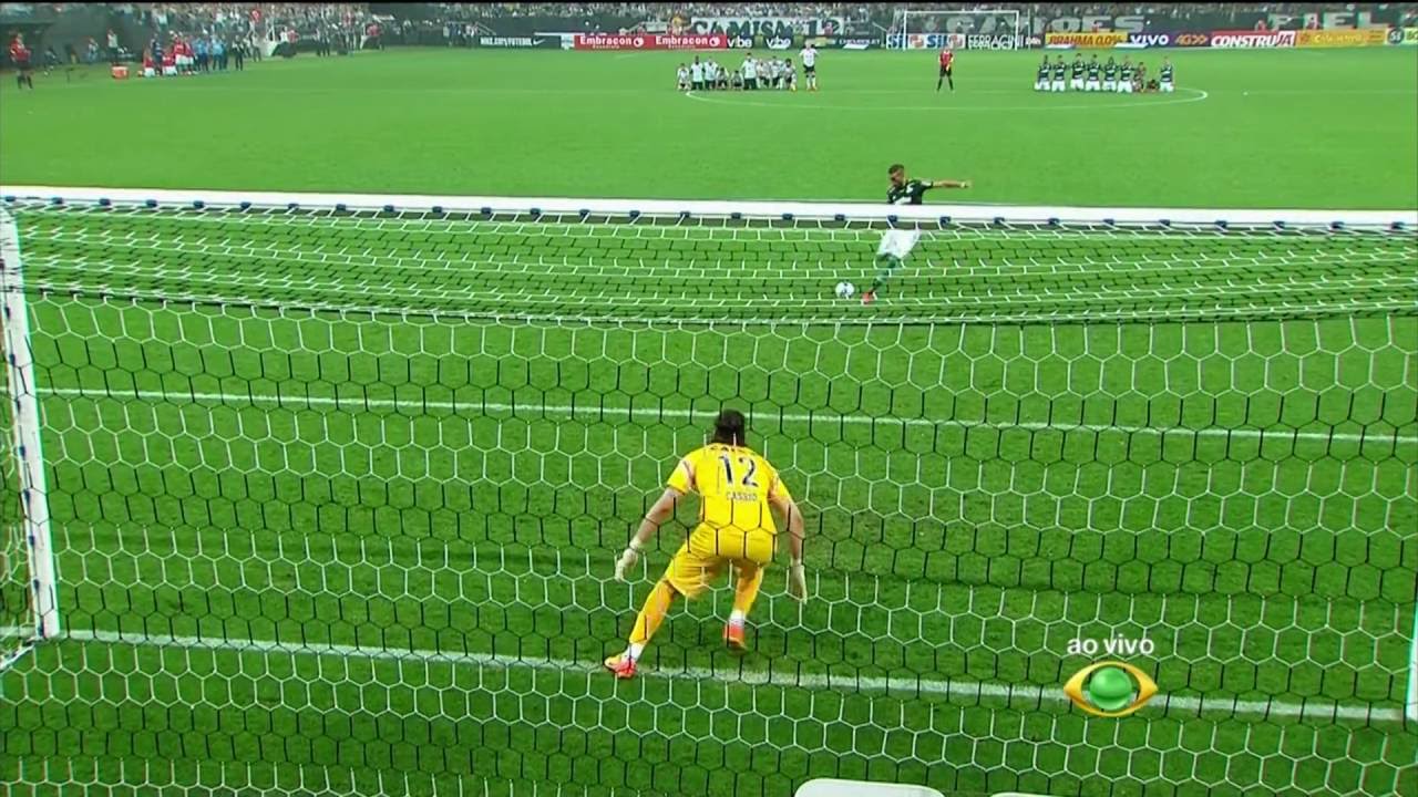 Pênaltis -  Corinthians 5 x 6 Palmeiras - Paulistão - 19/04/2015