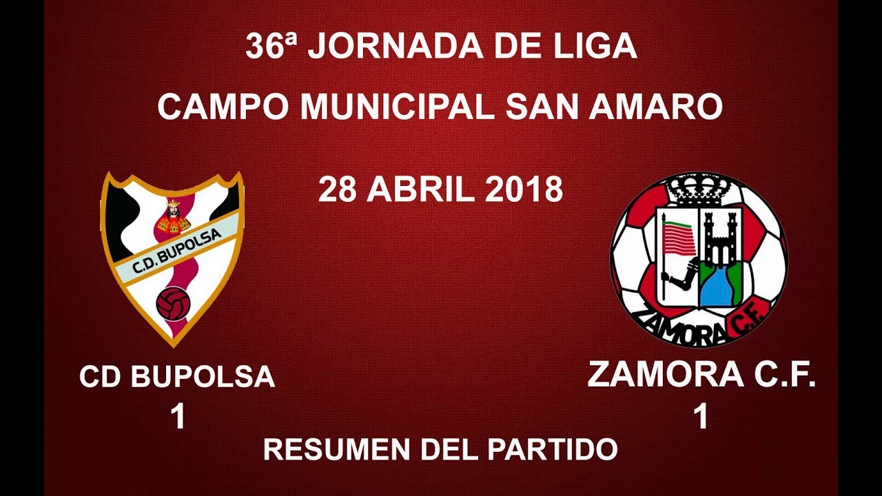 C.D. ATRIO I. BUPOLSA 1-1 ZAMORA C.F.: RESUMEN DEL PARTIDO