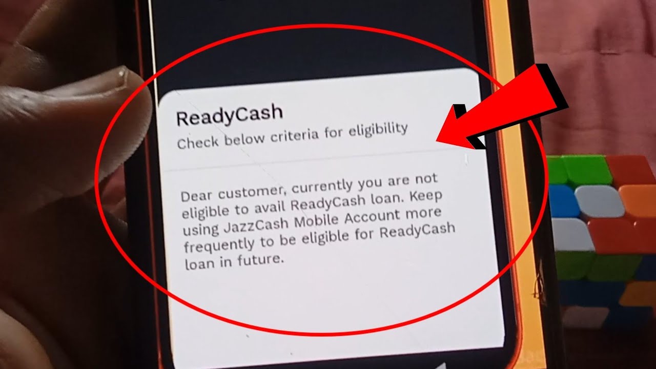 Ready Cash Check Below Criteria For Eligibility | Currently you are not eligible Jazzcash Loan