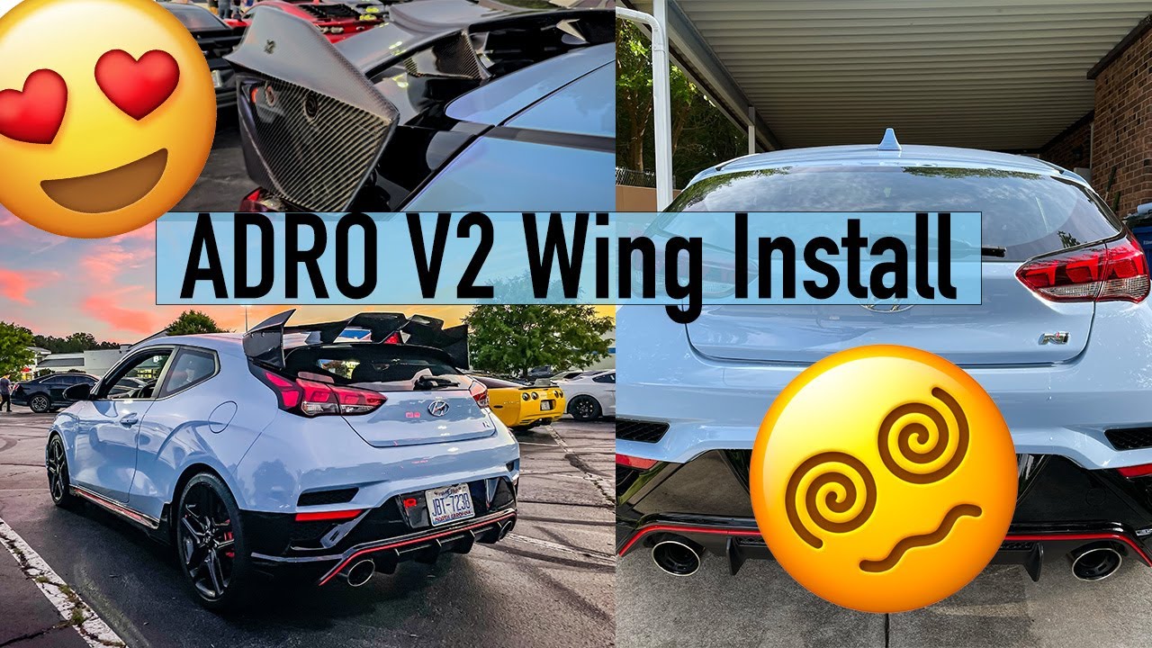 ADRO V2 Wing Install on my 2021 Hyundai Veloster N