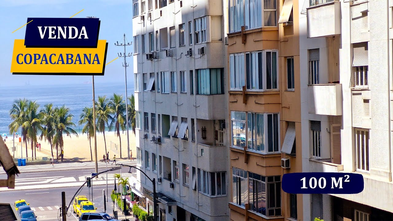 COPACABANA QUADRA DA PRAIA E COPACABANA PALACE VISTA MAR PRECINHO PARA REFORMAR 100M² 3 QUARTOS