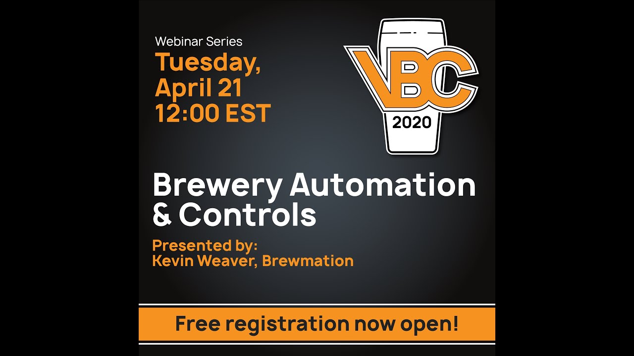 Brewery Automation & Controls - VBC202 Webinar