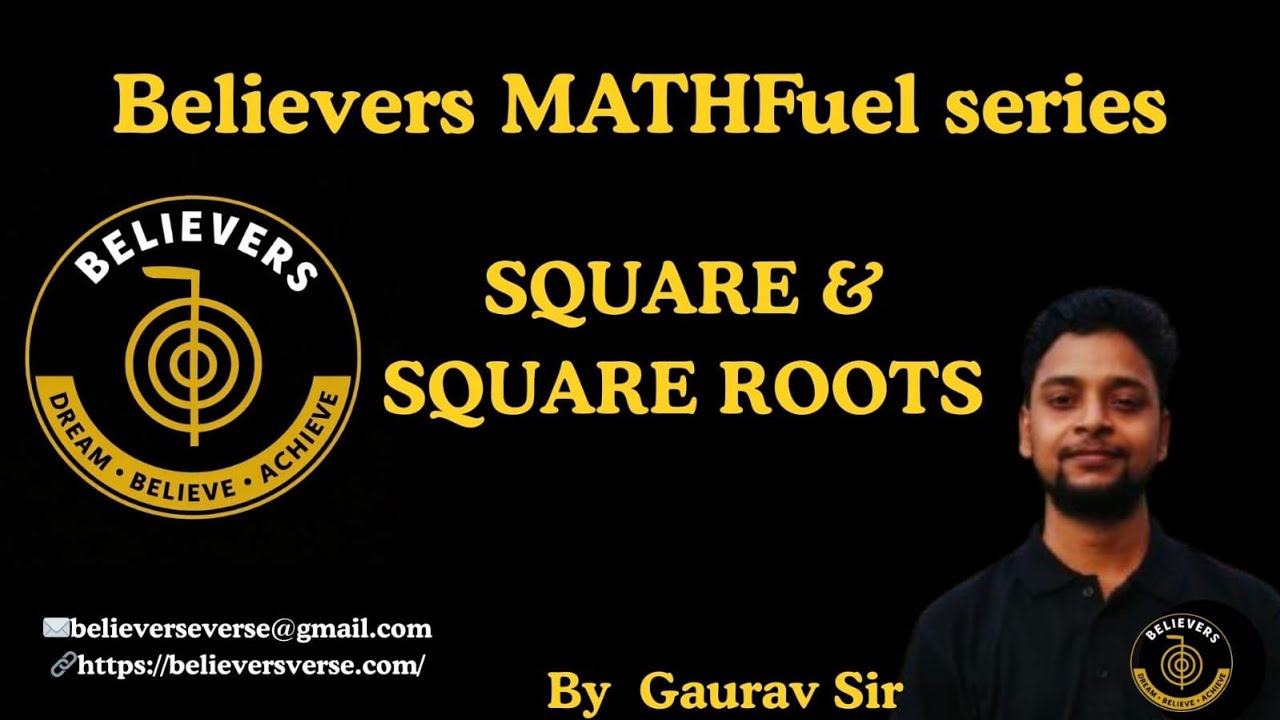 Squares & Square Roots | Basics to Tricks | MathFuel Series | Believers | CSAT | By Gaurav Sir |
