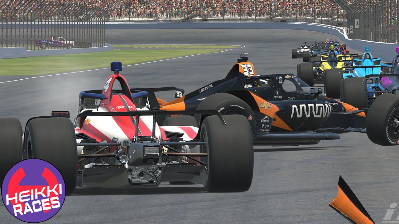 Mi 'Indy 500' 2024 de iRacing, íntegra (iRacing / Indianapolis / IndyCar) || Heikki360ES