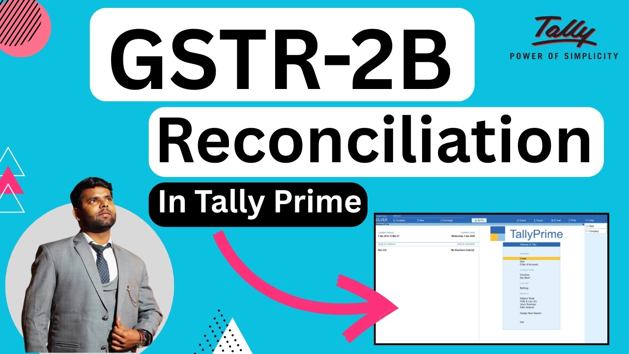 How To Do GSTR 2B Reconciliation in Tally Prime  | Step-by-Step Guide