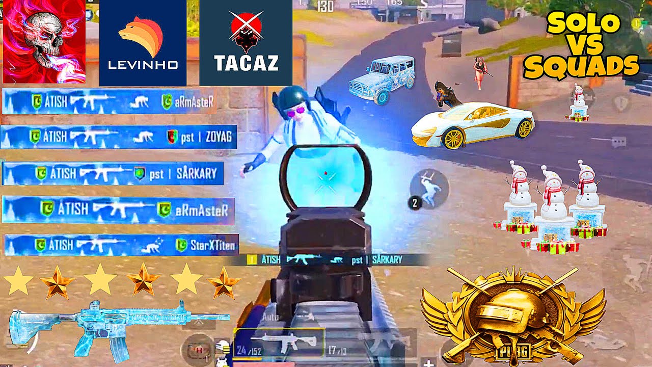 Playing With M416 Glacier Level 5 With Hit Effect🔥 1 vs 4. | Pubg Mobile