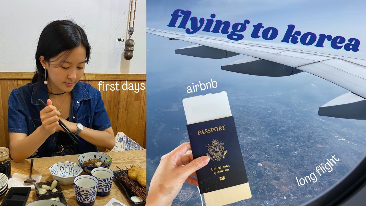 fly to korea with me ✈️ airplane food, exploring seoul, and hongdae airbnb