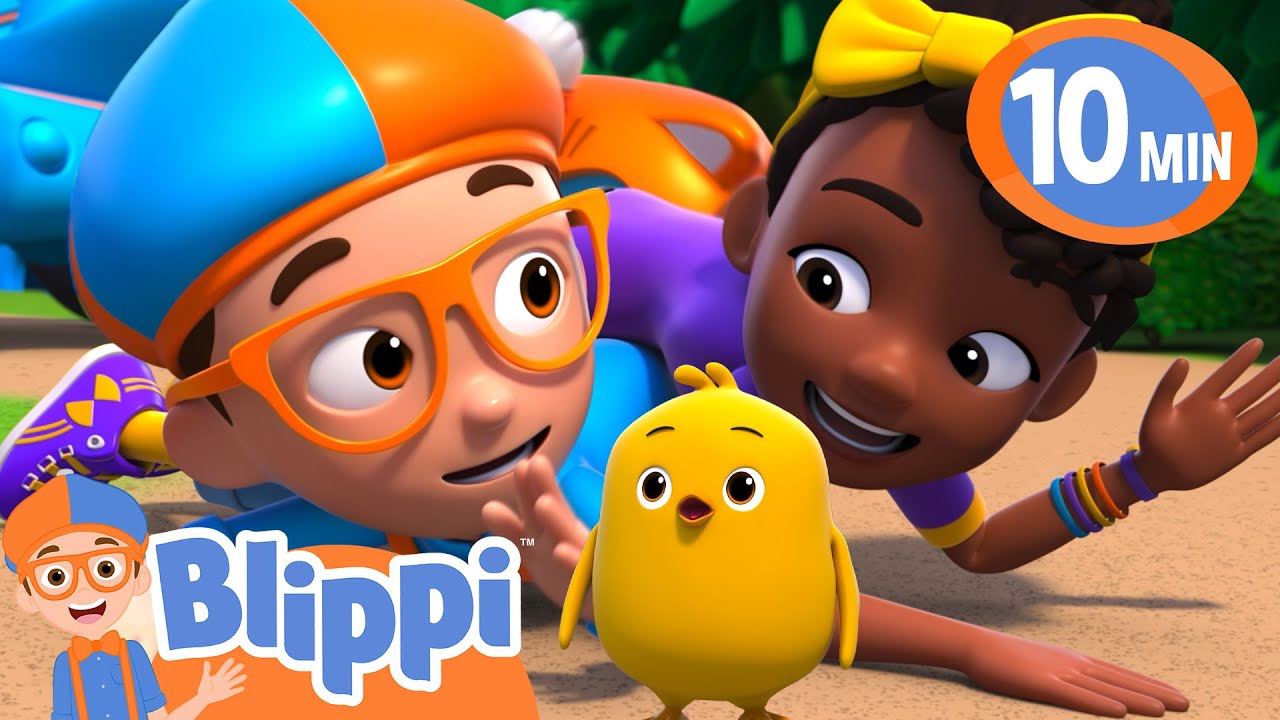 Blippi, Meekah & Tabbs Help a Lost Baby Chick Find Home! | Kids Cartoons | Tiny Dance Club