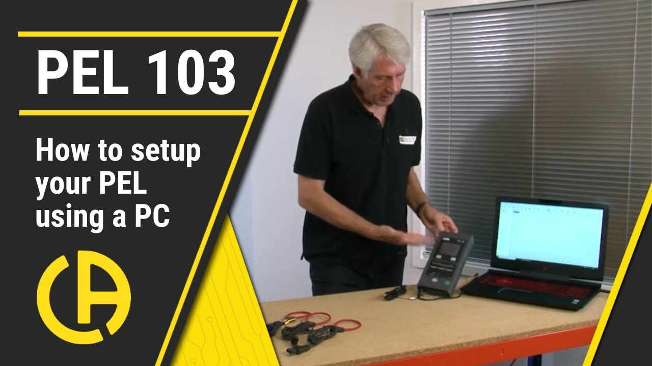 Learn how to set up your Chauvin Arnoux PEL using your PC