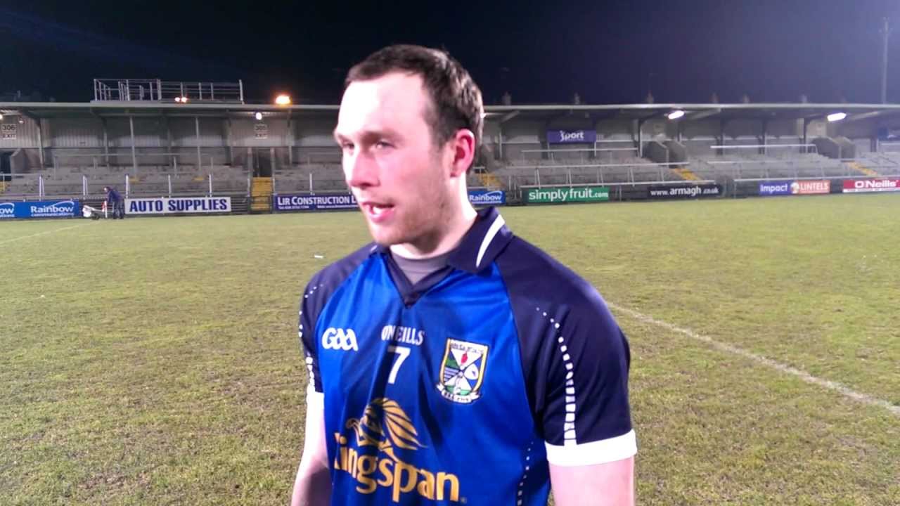 U21 Captain Fergal Flanagan post match. Ulster U-21 FC Semi Final.