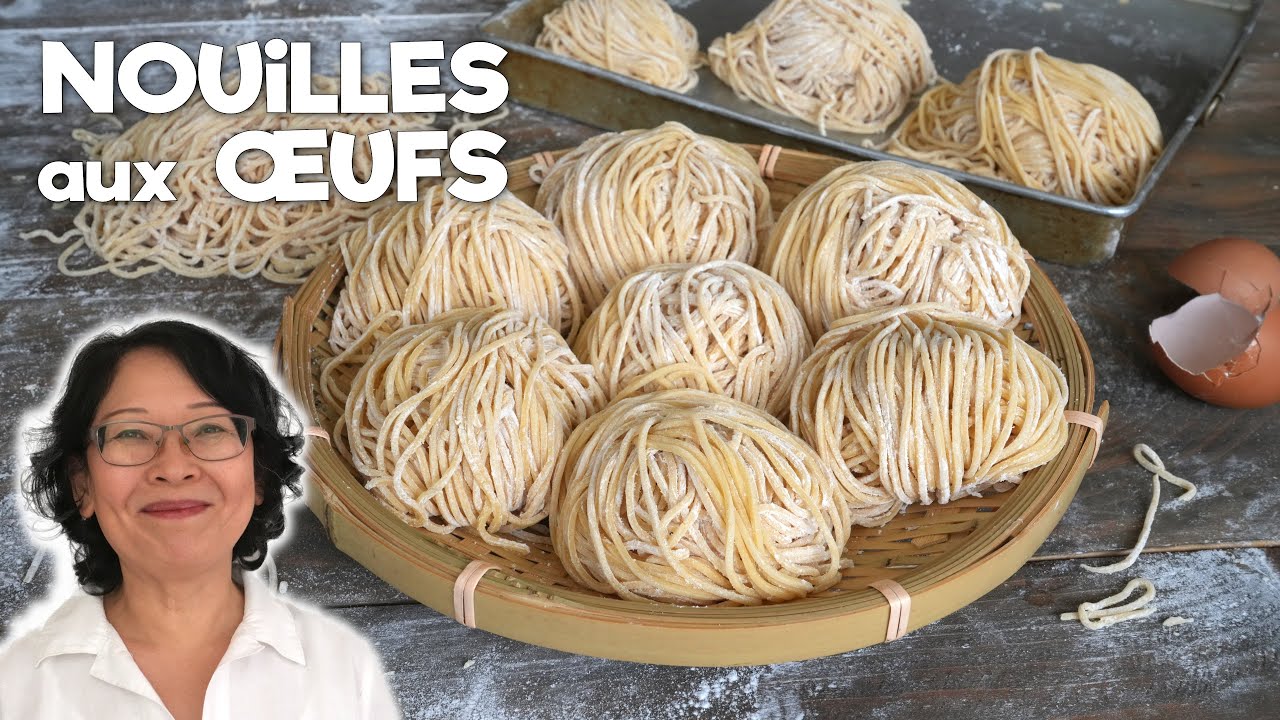 Nouilles Fraiches aux Œufs | Astuce pour les pétrir sans effort et longtemps | 鸡蛋面