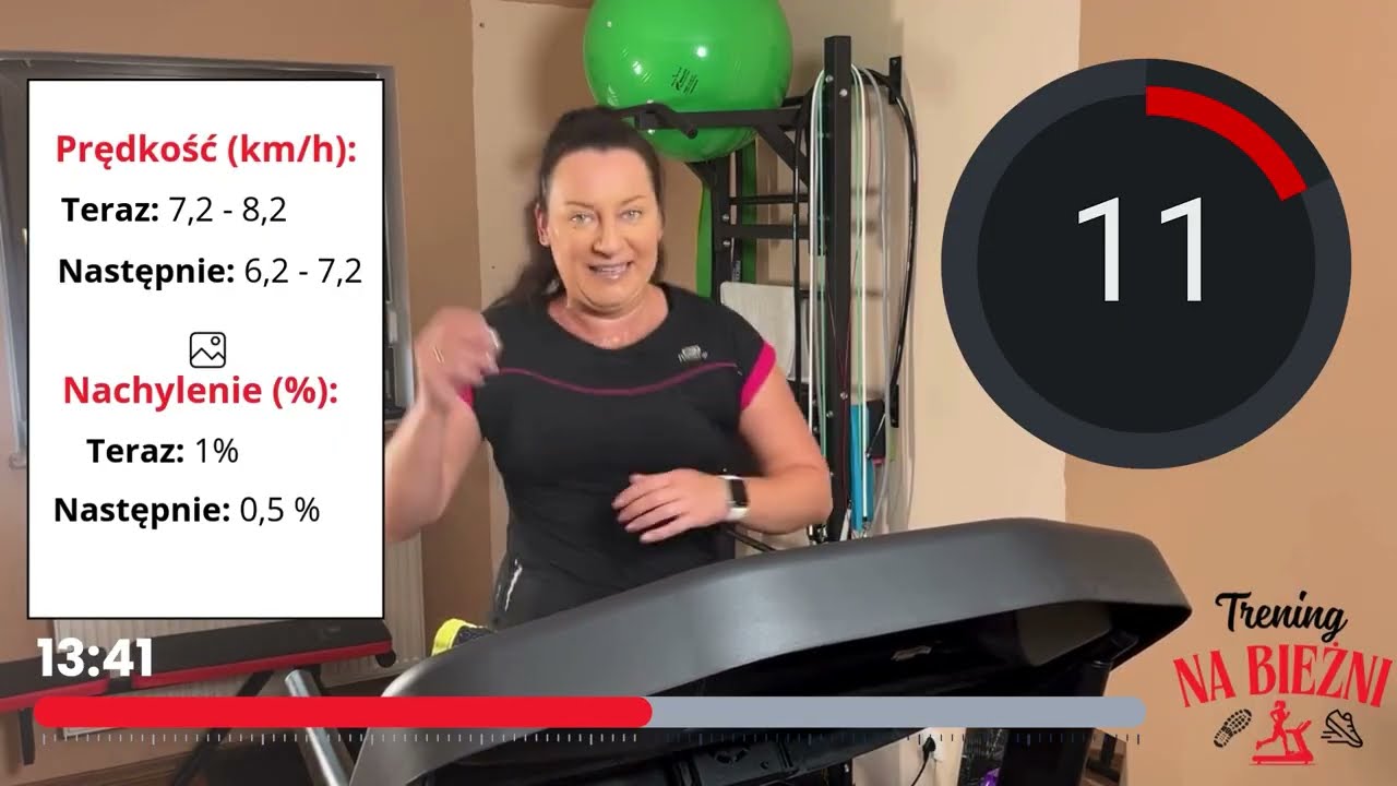 #1: Trening na bieżni 30 minut - marsz, marszobieg i pod górę | Początkujący, średniozaawansowani