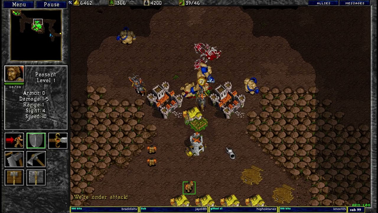 Warcraft 2 classic Schwarzwald 1v1 u8t3io3p vs dj_boss
