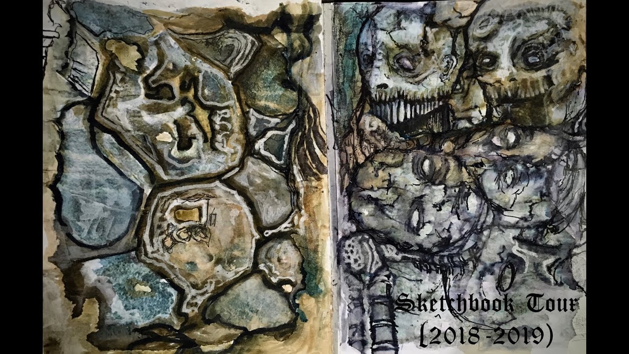 Inside the Sketchbook of a Visionary Dark Artist (2018-2019) ||Draca Wilford