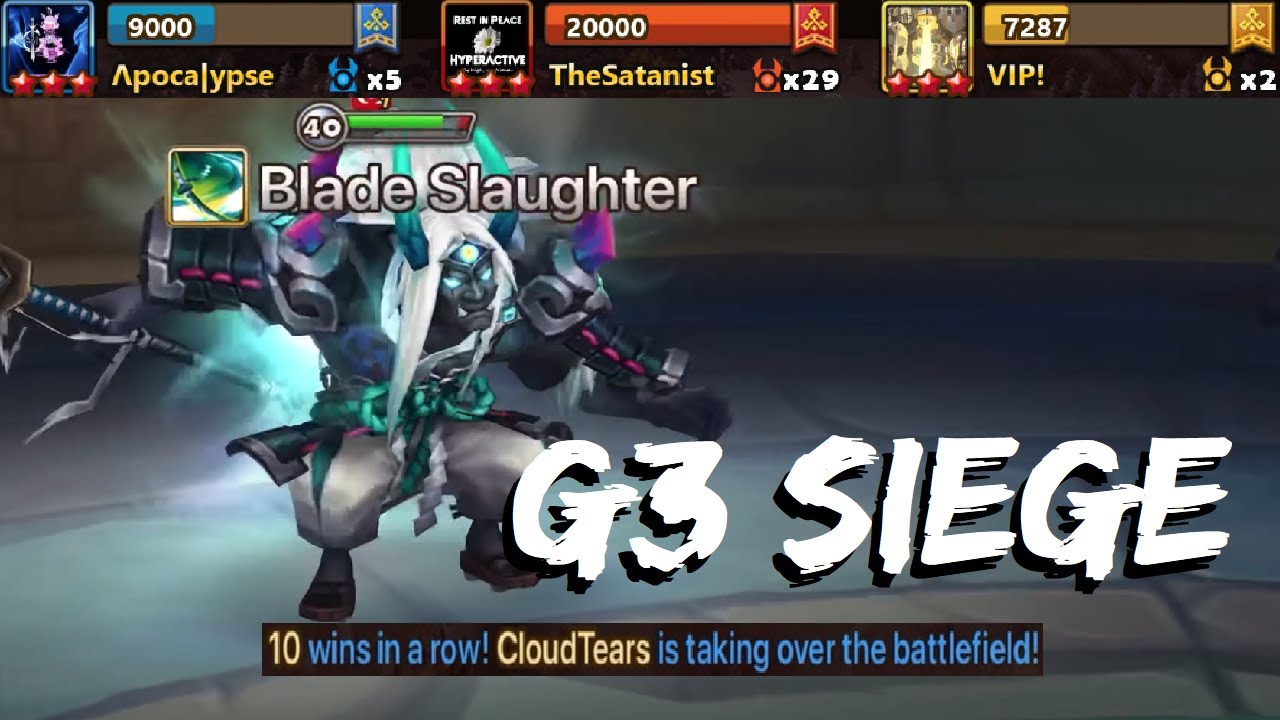 I SUMMONED KINKI LET'S GOOOOO!  vs TheSatanist and VIP! (G3 Siege - Summoners War)