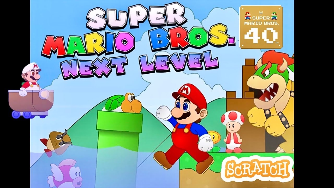 Super Mario Bros. Next Level - SMB 40th Anniversary on Scratch!