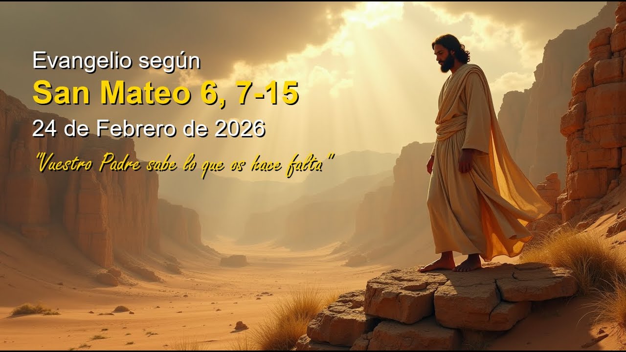 24 Feb 2026 - Evangelio según San Mateo 6, 7-15 Musicalizado