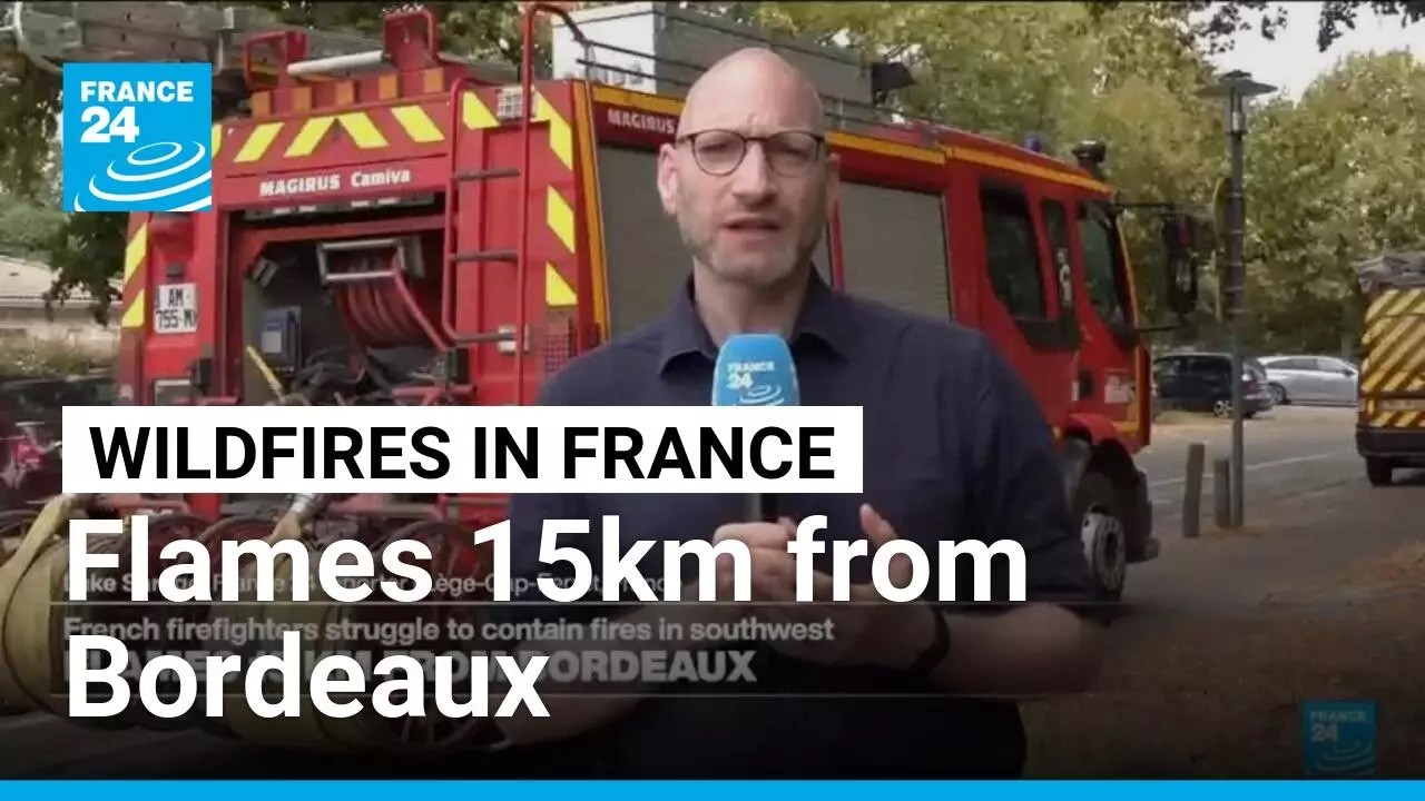 Wildfires in France: French farmers provide water tankers to help fight fire &bull; FRANCE 24 English