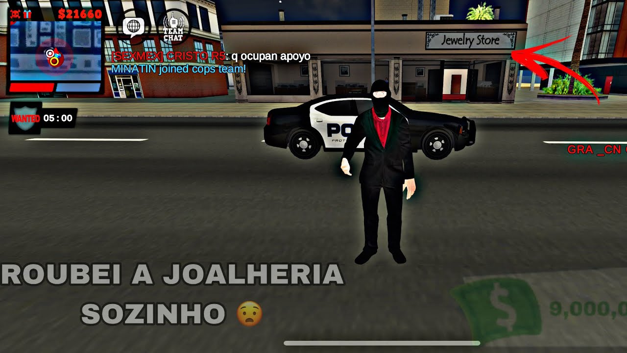 JUSTICE RIVAL 3 - ROUBANDO A JOALHERIA SOZINHO E DANDO FUGA NÓS PM 🚓