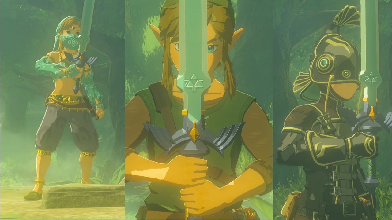 Getting the Master Sword in Every Outfit | Zelda BotW