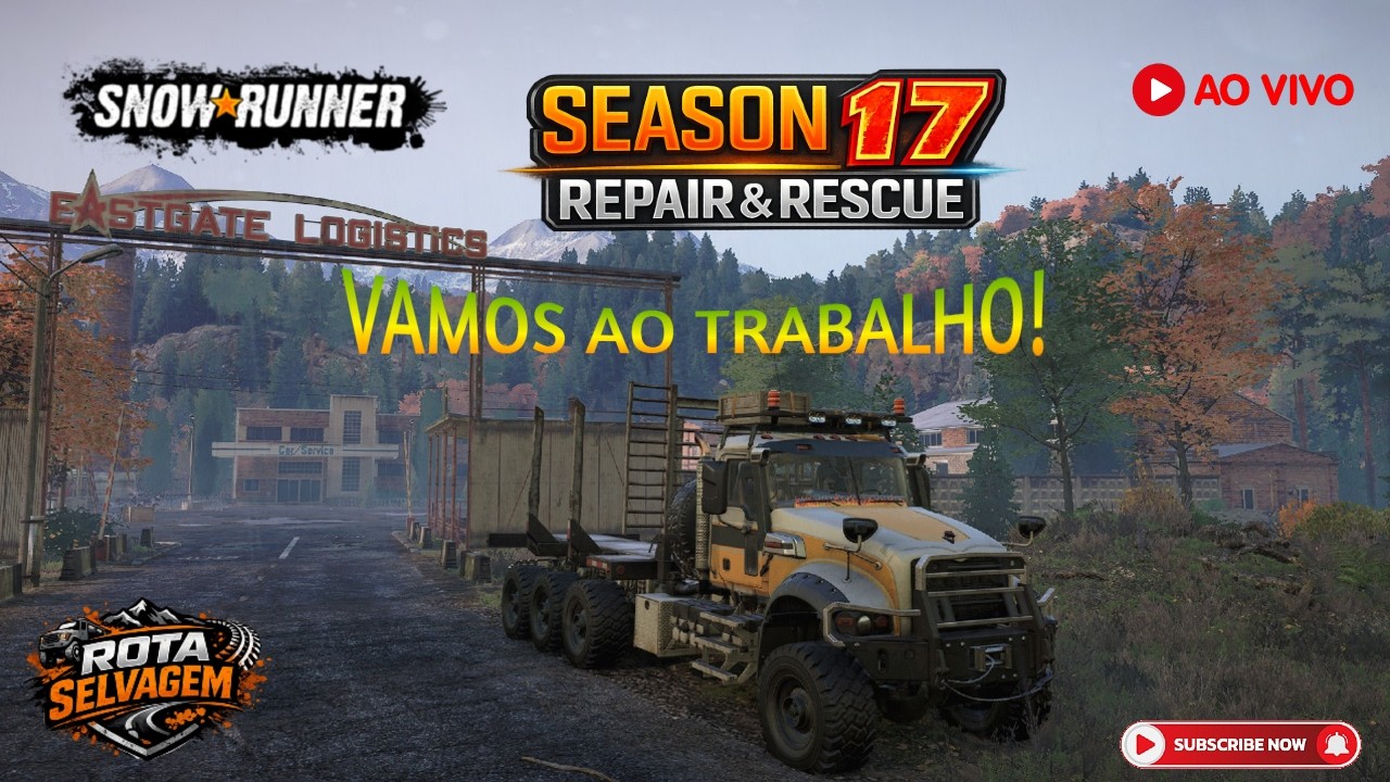 SnowRunner AO VIVO 🔴 Vamos ao Trabalho na Season 17: Repair & Rescue 🔥 #snowrunner