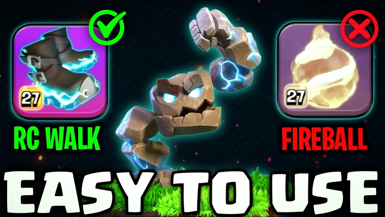 Meteor Golem Attack Strategy with Rc Charge | without Fireball Only Healing Tome | TH18 attack Coc