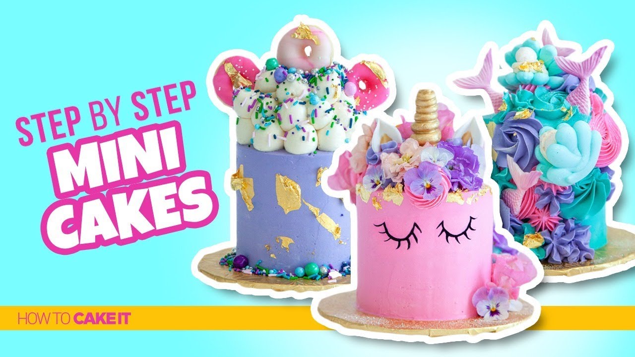 How To Make 3 AWESOME Mini Cakes & Donuts by Jyoti Nanra | How To Cake It Step By Step