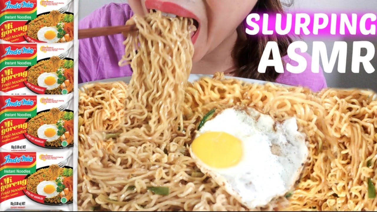 *No Talking* ASMR INDOMIE Goreng Noodles Mukbang 먹방 *Indonesia's SLURPING Noodles* suellASMR