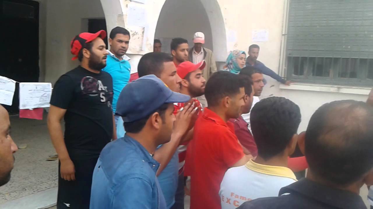 _أصحاب الشهائد العليا_ مواجهة معتصمي معتمدية فوسانة للأمن الذي حاول قمع إعتصامهم القانوني