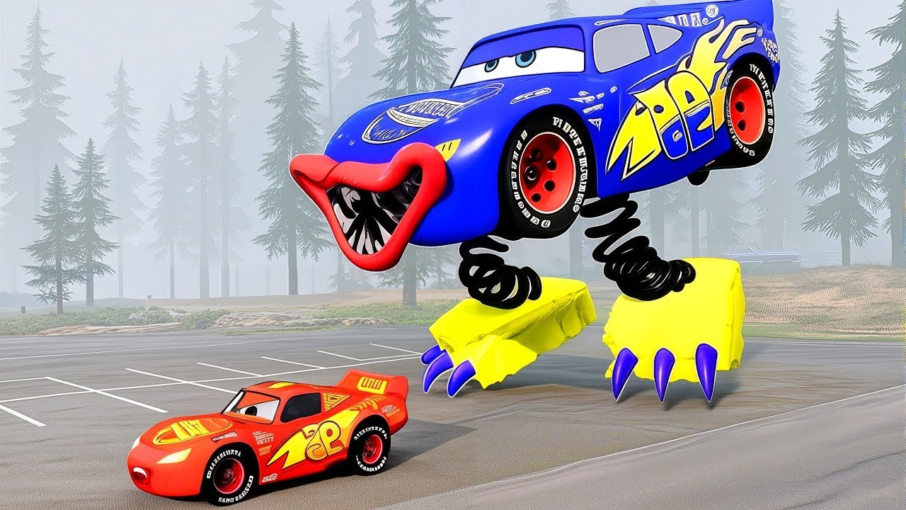 Lightning McQueen Eater | McQueen VS Lightning McQueen Boxy Boo - Coffin Dance Song (COVER)