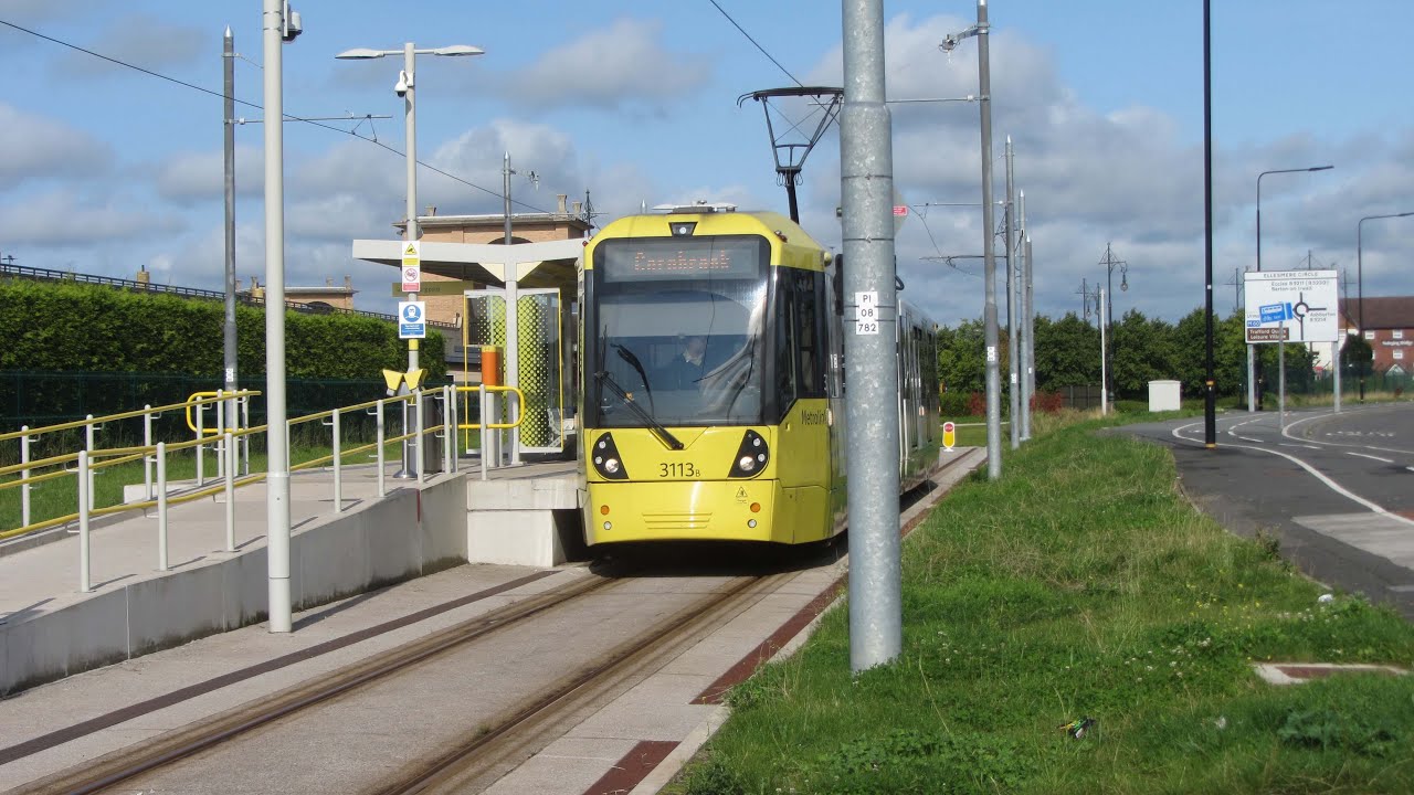 Manchester Metrolink Trafford Park Line, opened in 2020.