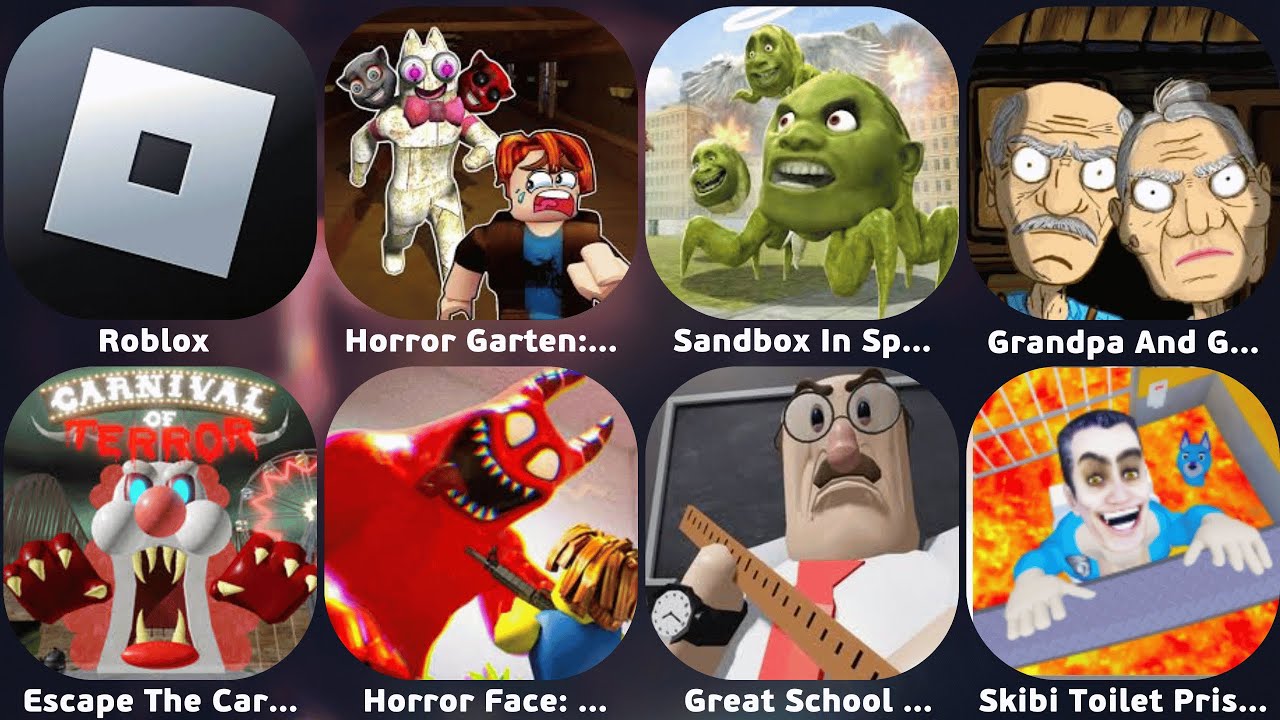 Skibi Toilet Prison Run,Grandpa And Granny Home Escape,Escape Mr Funny's ToyShop,Sandbox In Space