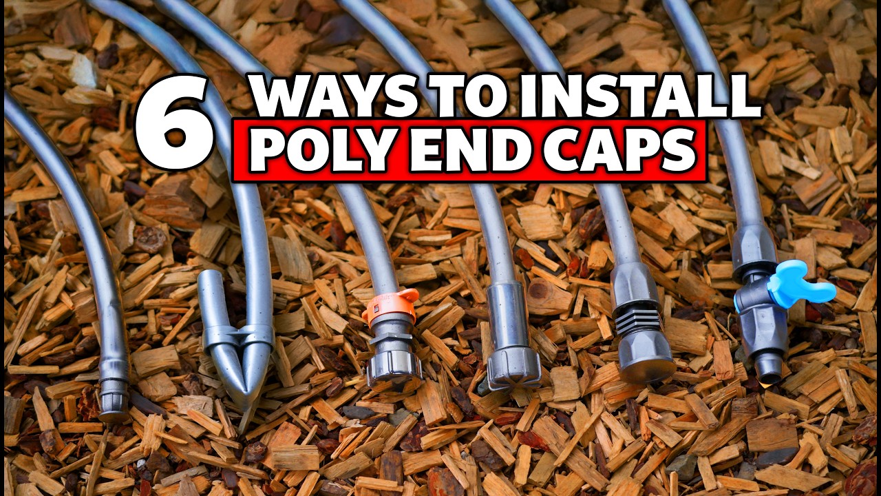 How to Cap off a Run of Poly Drip Irrigation Tubing