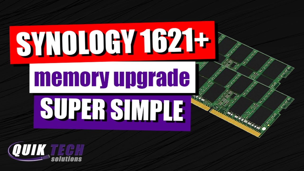 Synology 1621+ Memory Upgrade