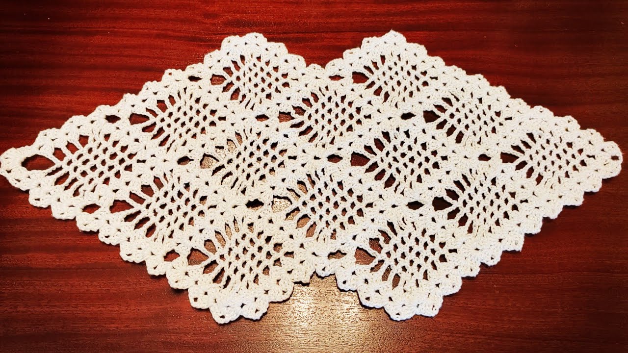 Crochet Pineapple Runner