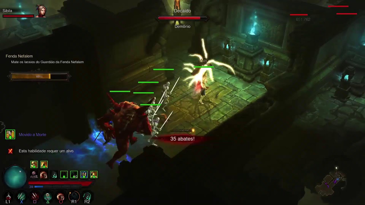 Diablo 3 HC - Platina Run, meta, +2 personagens no 70 pro troféu!
